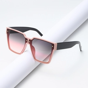 Oversize Square Sunglasses PC Frame UV400 Gradient Lens Retro Fashion Eyewear For Women Trendy Chic Travel Outdoor Shades