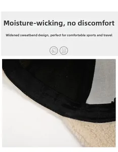 Détail du bandeau intérieur épais et de la doublure respirante de la casquette chaude