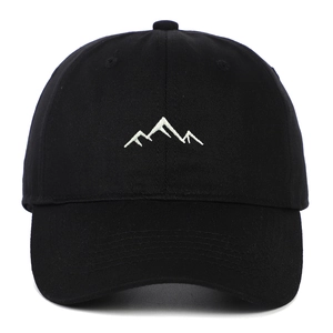 Berg Borduurwerk Katoenen Honkbalpet Voor Mannen Vrouwen Verstelbare Dad Hat Hip Hop Gebogen Rand Outdoor Casual Zonnekap
