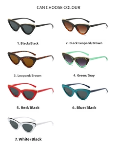 Cat eye sunglasses collection with metal trim details in various trendy color options