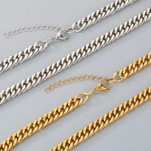 Minimalist Cuban Link Chain Necklace Stainless Steel Adjustable Curb Jewelry For Unisex Daily Wear
