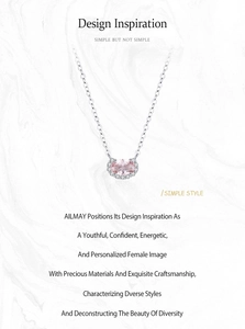 Detail showing the design inspiration of the pink morganite S925 sterling silver necklace