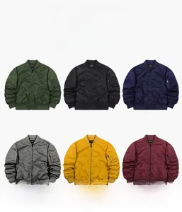 Detailed grid view showing MA-1 flight jackets in six colors including gray and green