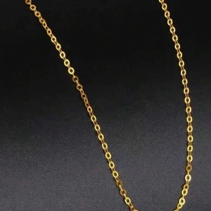 Adjustable gold cable chain necklace for women featuring minimalist polished oval links