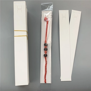 Jewelry Display Cards And Packaging Bags White Paper Cardboard For Bracelets Necklaces Transparent Plastic Self Sealing Bags