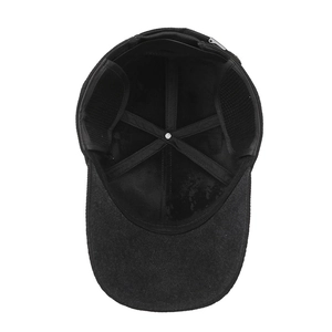 Winter baseball cap for men featuring warm fleece lining and mesh ear flaps for outdoor use