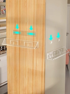Detailed comparison of acrylic nail polish shelf installation using adhesive and traceless nails