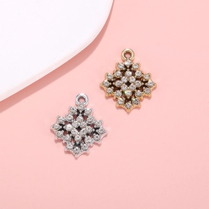 Rhombus Star Charms Pendants Alloy Rhinestone For DIY Jewelry Making Necklaces Bracelets Crafts Sparkling Fashion