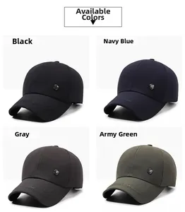 Berretti da baseball da uomo outdoor in quattro colori con emblema a scudo in metallo