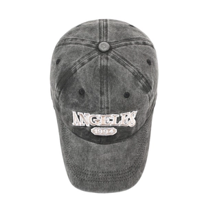 Vintage washed gray baseball cap with ANGELES 1994 embroidery for a classic retro look