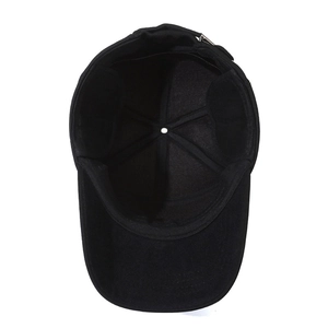 Men's winter baseball cap with foldable earflaps and warm thermal fleece lining in black