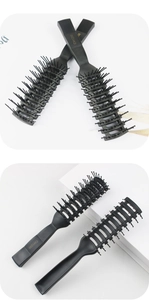 Detail of CH1200 professional anti-static black vented styling hair brushes for men