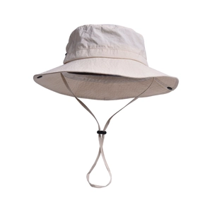 Cappello da sole outdoor beige impermeabile ad asciugatura rapida con cordoncino