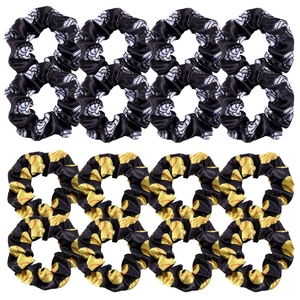 Satin Scrunchies Sports Volleyball And Softball Print Hair Ties Elastic Bands Accessories For Women Girls
