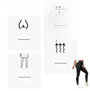 Détail du pantalon de yoga rayé avec tissu extensible dans les quatre sens