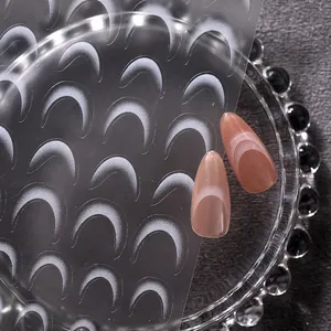 Adesivi per nail art con sfumatura bianca francese per manicure professionale DIY