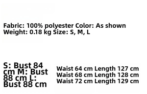 Size chart detail for floral camisole bodycon maxi dress with fabric and weight info