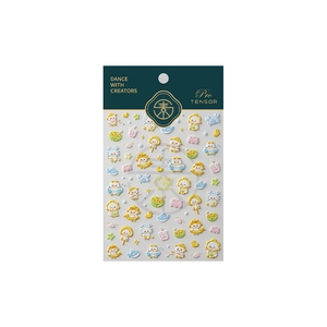3D cartoon duck and dessert embossed nail stickers with matte finish and Pro TENSOR header