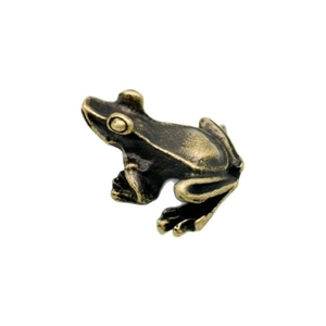 Figurine miniature de grenouille en bronze pour micro paysage et décor de bonsai