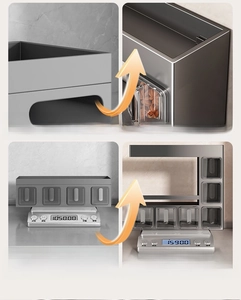 Macro comparison showing upgraded thickness and 1590g weight of the kitchen spice rack