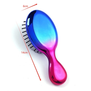 Specifiche dimensionali della spazzola massaggiante iridescente di 14 cm per 6 cm