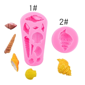 Siliconen Vorm Zeeschelp Wulk 3D Simulatie Oceaan Thema Fondant Chocolade Taart Decoreren Doe Het Zelf Hars Klei Gereedschap