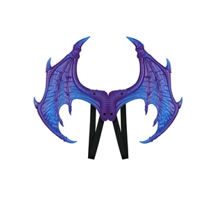 Paars en blauw drakenvleugels kostuumset met elastische banden voor Halloween cosplay