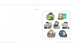 Zinc alloy enamel pins set featuring famous artists and scientists with glossy finish