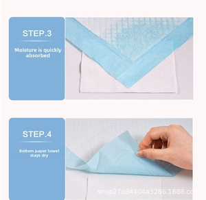 Detail der schnellen Absorptionsschicht und der wasserdichten Unterseite der Haustiermatte