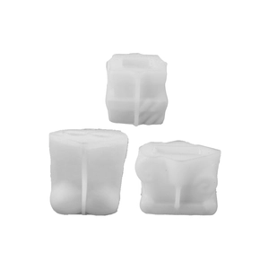 Three-piece translucent female torso silicone molds for DIY candles and soap making