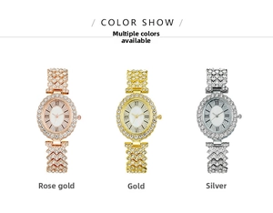Detailed comparison of sparkling rhinestone watches in rose gold, gold, and silver finishes