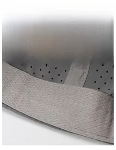 Detail of the quick-dry baseball cap inner band featuring breathable mesh and sweatband