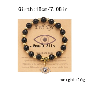Specifiche dettagliate delle dimensioni per bracciale con perline occhio del male da 8mm