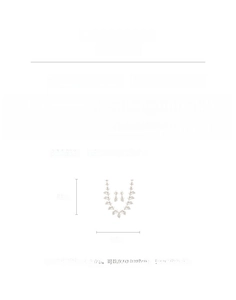 Détail du parure bijoux mariée avec alliage, strass et perles d'imitation