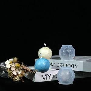 Stampi in silicone 3D Terra e Luna per la creazione di candele profumate e artigianato