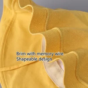 Japanese linen sun hat with memory wire brim for flexible shaping and UV protection