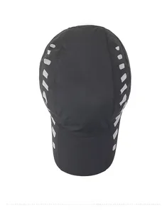 Top view of breathable grey mesh baseball cap with SPORTS logo and white stitching