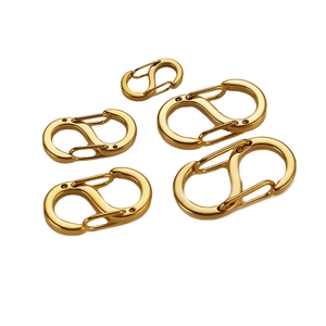 Goldene S-Haken aus Edelstahl in fünf Größen für DIY-Schmuck und Armbänder
