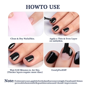 Guide d'application du durcisseur d'ongles pelable pour réparer les ongles abîmés