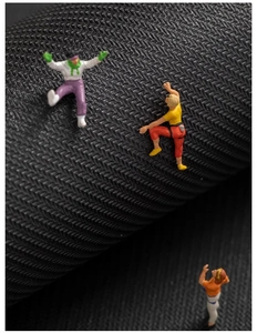 Macro detail of the anti-slip woven texture and absorbent material of the bathroom floor mat
