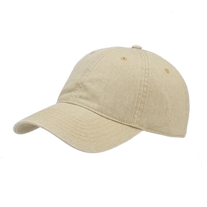 Casquette de baseball classique en coton kaki délavé pour hommes et femmes avec visière