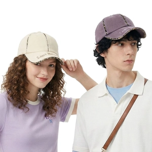 Casquette De Baseball En Coton Lavé Vieilli Patchwork Léopard Broderie Lettre Chapeau Streetwear Vintage Réglable Hommes Femmes