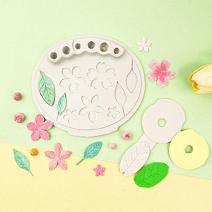3D handmade floral silicone mold for DIY fondant cake decor and clay crafts with flower petals