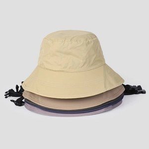 Quick-dry nylon sun hats in multiple colors with adjustable windproof chin straps