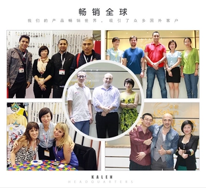 Kalen Headquarters team meeting with international clients for jewelry cooperation