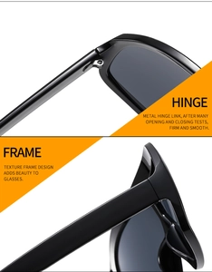 Detail of durable metal hinges and glossy frame on oversized retro sunglasses