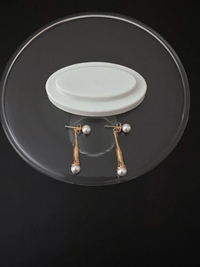 Korean Style 925 Sterling Silver Freshwater Pearl Dangle Earrings For Women High End Elegant Waterdrop Jewelry Accessories