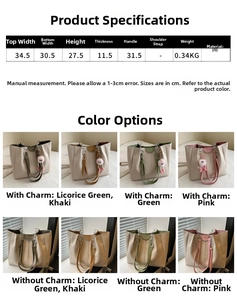 Guida alle taglie dettagliata e matrice dei colori per la borsa grande in pelle