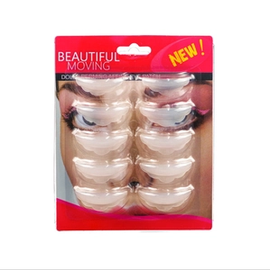 8 pairs of professional eyelash perming eye patches in a clear plastic retail box