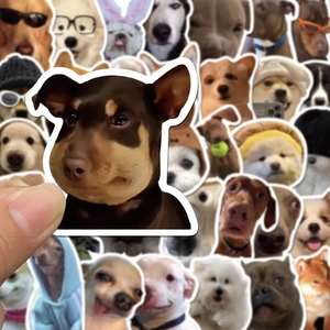 Funny realistic dog stickers set for DIY luggage and laptop waterproof decoration